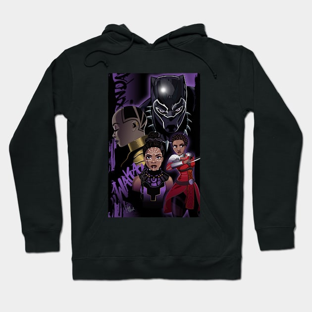 Wakanda Forever Hoodie by gwenillustrates